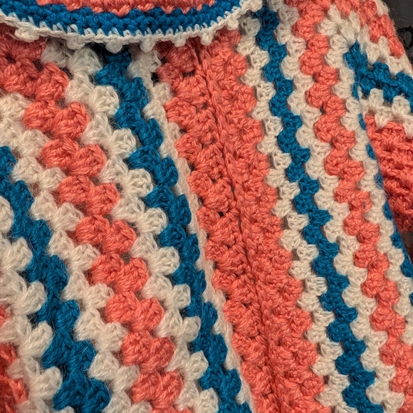 🖤 Vintage 1970's Handmade Cardigan- Approx. Size 3T - Picture 3 of 4